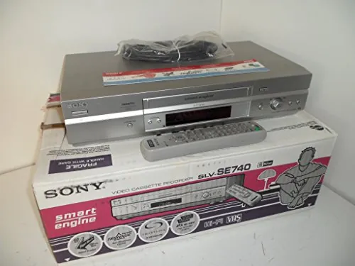 Sony Video Recorder SLV-SE740 VHS Recorder Silver - Videocámara (3,1 kg, 430 x 255 x 96 mm, 17W, 1,3W, AC 220-240V, Nicam) Plata