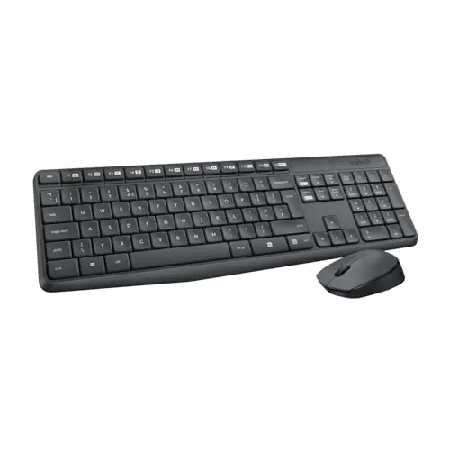 Logitech MK235 Combo con Teclado y Ratón Inalámbrico para Windows