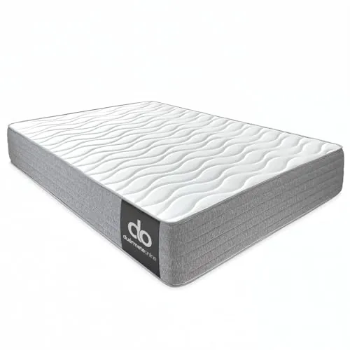 Duérmete Online - Colchón 150 x 190 Viscoelástico Frida con Cara Invierno/Verano, Ergonómico, Confort y Dureza Óptimos, Higiénico y Transpirable, Grosor 30cm