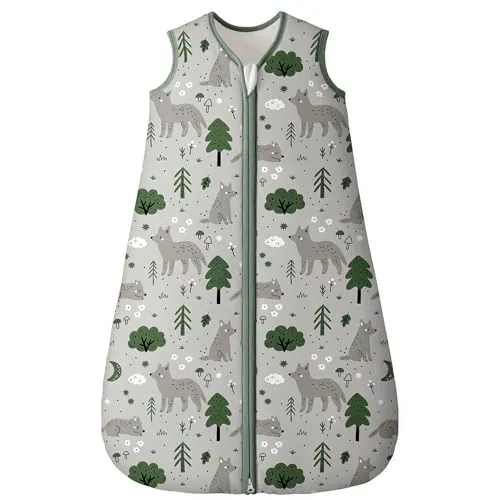 Yoofoss Saco de Dormir para Bebé de Invierno Algodón 2.5 TOG Manta Envolvente para Dormir Súper Cálido para 84 cm Unisex Niñas Niños 12-18 Meses