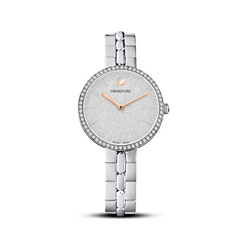 Swarovski Reloj Cosmopolitan, Brazalete de metal, Tono plateado, Acero inoxidable