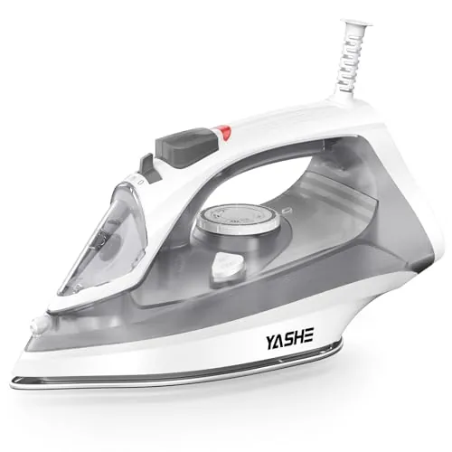 Plancha Vapor de 2300 W con Suela Antiadherente de Calentamiento Rápido, Depósito de Agua de 300ml, Vapor Continuo 25 g/min, Golpe de Vapor 150 g/min, Autolimpieza, Antical y Antigoteo Plancha de Ropa