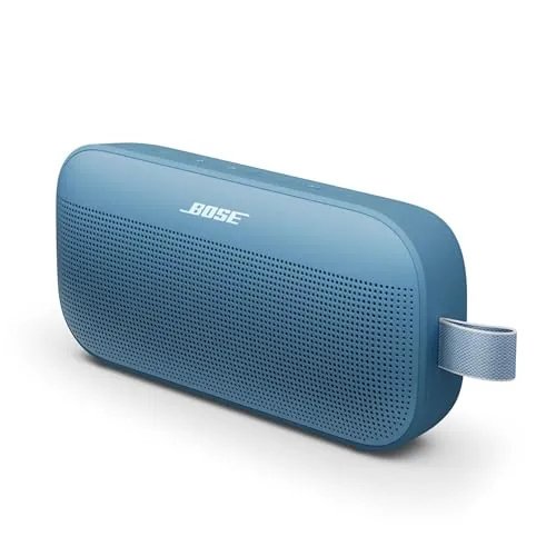 Bose SoundLink Flex SE Portable Bluetooth Speaker (2nd Gen), Small Portable Wireless Outdoor Speaker with Hi-Fi Audio, Up to 12 Hours Battery Life, Waterproof and Dustproof, Blue Dusk