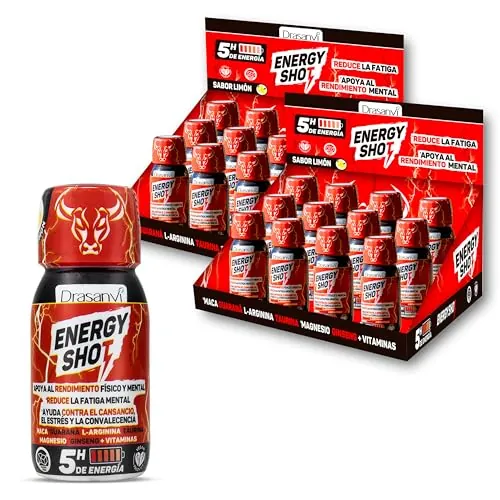 Pack Energy Shot Sabor Limon Drasanvi 24 Unidades de 60ml