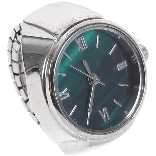 LIFKOME Reloj De Anillo Mini con Números Romanos Ligero Y Elegante Reloj De Dedo para Mujer Y Hombre Accesorio Práctico para Fiesta Y Uso Diario
