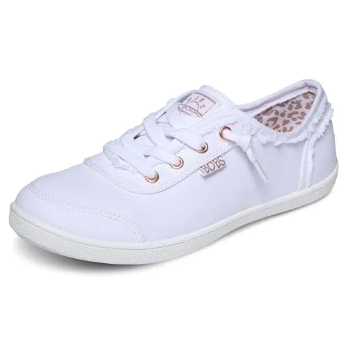 Skechers Bobs B Cute Regular, Zapatillas, Mujer, White Canvas, 36