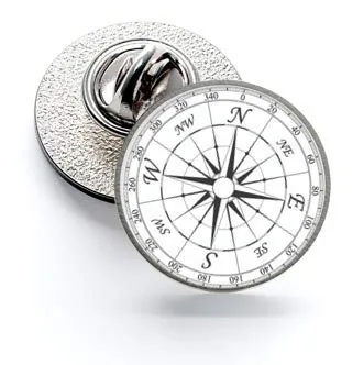 Gemelolandia | | Pin de Solapa Magglass Rosa de los Vientos 16mm | Pines Originales Para Regalar | Para las Camisas, la Ropa o para tu Mochila | Detalles Divertidos