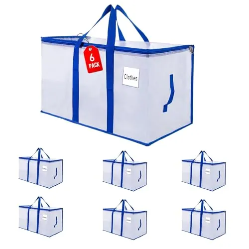 ZFWDSY Bolsas de mudanza Paquete de 6 Bolsas Almacenamiento Cajas