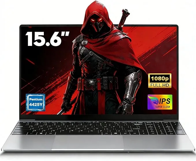 FUNYET Nuevo Ordenador Portátil 15.6” RAM 16GB SSD 256GB Soporta TF 1TB Win11 Pro 1920x1080 FHD (Procesador 2 Cores 4425Y), Portatil con WIFI5, BT4.2, USB3.0x2, HDMI para Estudiantes y Oficina - Plata