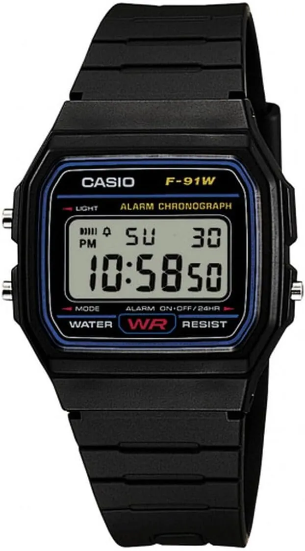 Casio Digital F-91W-1YEG
