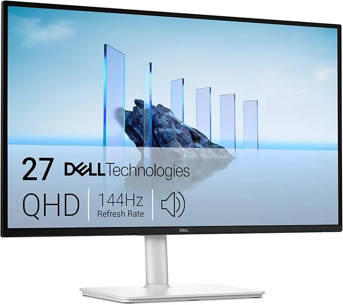 DELL 27 Plus Monitor - S2725DSM, QHD (2560x1440), 144Hz, IPS, 1ms MPRT, AMD FreeSync, 99% sRGB, Ajuste de Altura, Altavoces Integrados, DisplayPort, HDMI, 3 Años de Garantía, Blanco