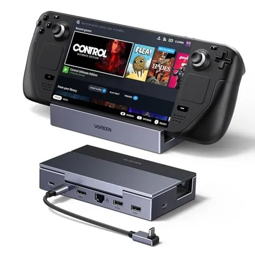 UGREEN 6 en 1 Docking Station USB C y Soporte para Consolas Portátils