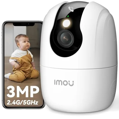 Imou 2.4/5GHz Cámara IP WiFi Interior, 2K Cámara Vigilancia Ranger 2C Pro
