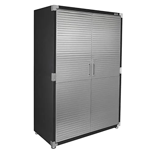 Seville Classics UltraHD® Mega Gabinete de Almacenamiento, para Garaje, Oficina, 121,9 x 60,9 x 182,9 cm, Grafito
