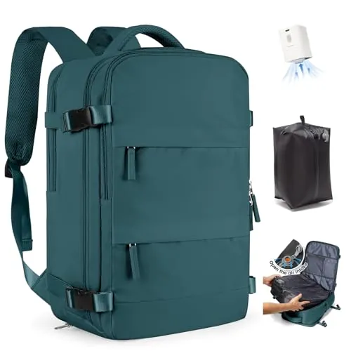 SZLX Mochila al Vacio con Bomba Equipaje de Mano 40x30x20 Ryanair Vueling Wizzair Easyjet Mochila Viaje Cabina Avion 40x20x25 Ryanair Mujer Mochila de transporte Impermeable para Computadora Portátil