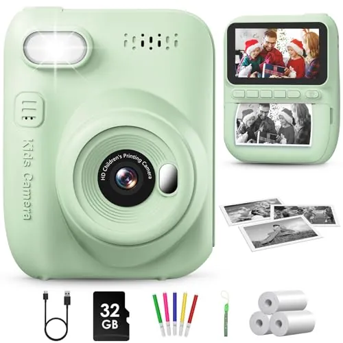 GREENKINDER Camara Fotos Infantil Instantanea para Niños 3 a 12 Años