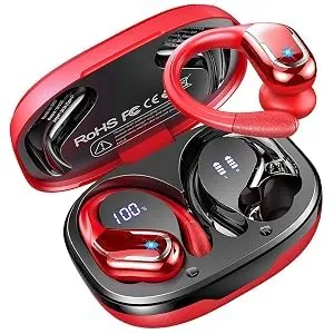 Auriculare Inalámbricos Deportivos, 75H Cascos Bluetooth 5.4 HiFi Estéreo