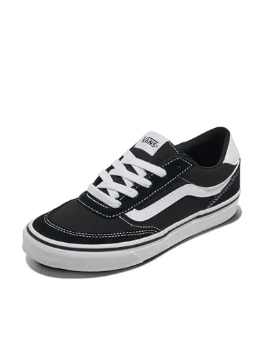 Vans Brooklyn LS, Zapatillas Mujer, Suede Canvas Black White 42 EU