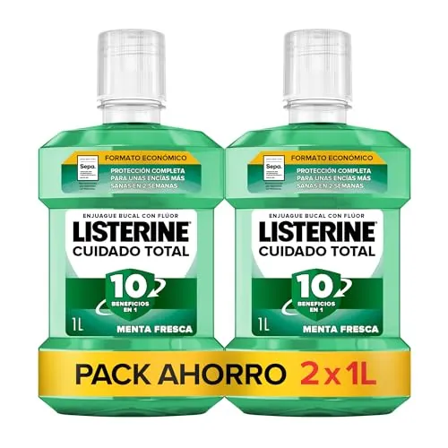 Listerine Cuidado Total Protección Dientes y Encías Enjuague Bucal, 2 x1 L