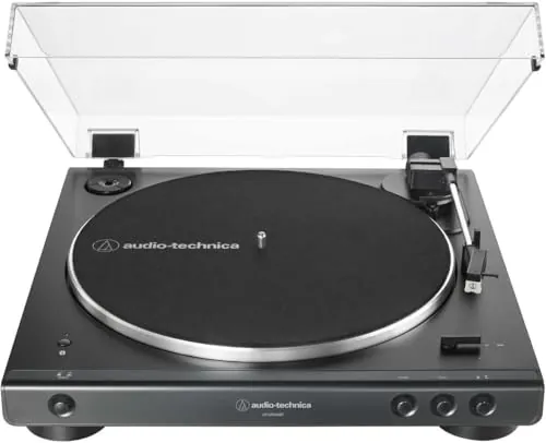 Audio-Technica LP60XBTBK Giradiscos Automático Estéreo Inalámbrico de Tracción por Correa Negro