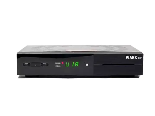 VIARK Viark LIL2 Receptor Satélite DVB-S2 Full HD 1080p H265 con Lector de Tarjetas, LAN y Antena WiFi