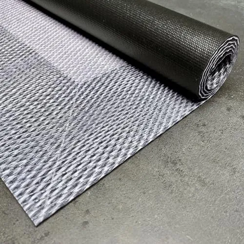 Alfombra vinílica Premium de tejido trenzado de alta gama Grises 60x200 cm