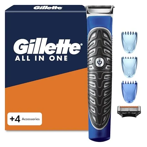 Gillette Recortadora Todo en 1 con 3 Peines + 1 Recambio Proglide