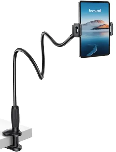 Lamicall Soporte Tablet con Cuello de Cisne, Soporte iPad - [Diseño Cónico]