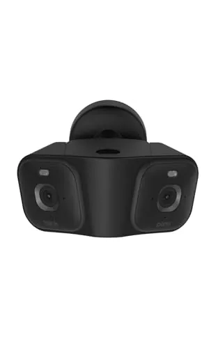 Blink Arc (última generación) | Soporte para dos Cámaras Mini 2K+, con enchufe, vista panorámica (se requiere el Plan Plus), cobertura de 180°, fuente de alimentación única | 2 cámaras - Negro