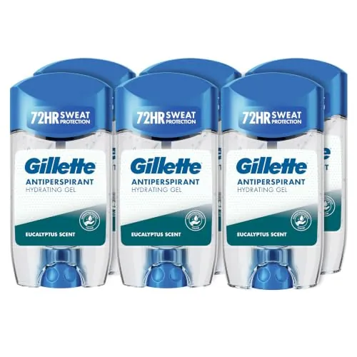 Gillette Clear Gel Eucalipto Antitranspirante Y Desodorante Hombre 6x70ml