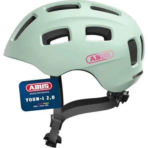 ABUS Casco de Bicicleta Youn-I 2.0, Menta, Talla M