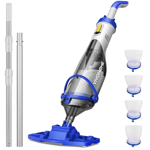 VIVOHOME Limpiafondos Piscina a Batería con Mango Telescópico de 278cm