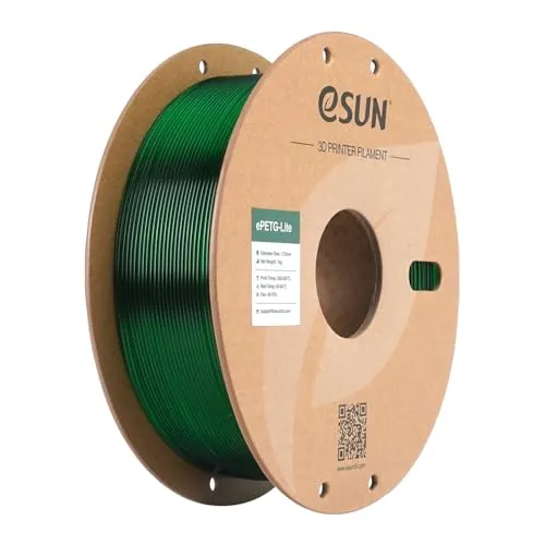 eSUN Filamento PETG 1.75 mm 1KG para Impresora 3D Alta Dureza PETG Verde