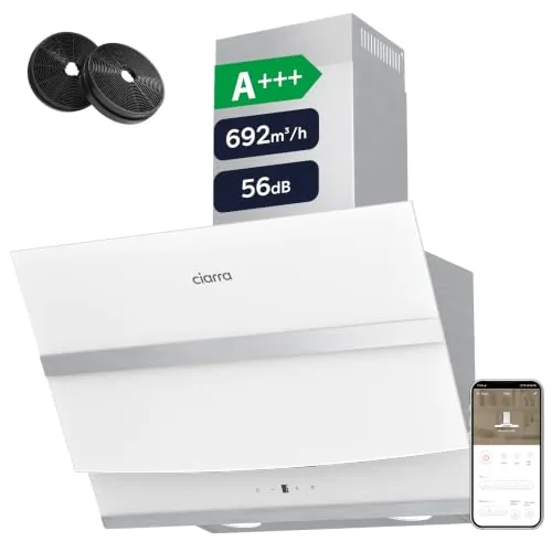 Ciarra CBCW6736N Campana Extractora 60cm WIFI Control Blanco