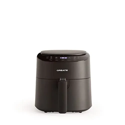 CREATE/FRYER AIR PRO COMPACT/Freidora de aire sin aceite 3,5 L Negro / 8 Programas, Pantalla de visión angular, Sin aceites ni grasas, Sistema circulacion de aire 360º, 1300W