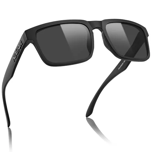 STGATN XXL Gafas de Sol De Conducción Polarizadas para Hombres con Protección UV400, Ligeras Protección UV400 Antideslumbrantes Cuadradas, Montura Ancha de 155MM para Caras Grandes, Pescar, Deportes