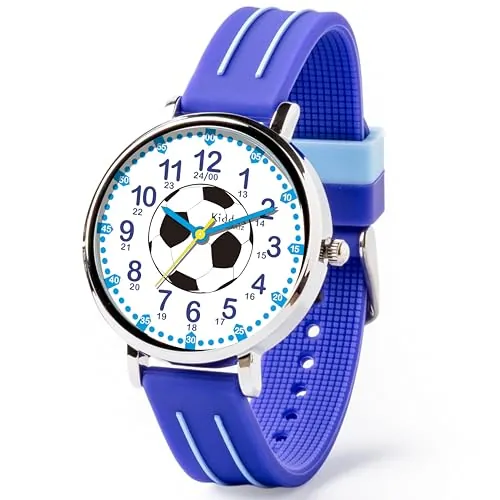 Kiddus Reloj Educativo Infantil para Niño y Niña a Partir de 5 Años, Reloj Analógico para Aprender la Hora, Mecanismo Japonés