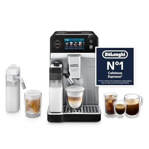 De'Longhi Eletta Ultra - Cafetera Superautomática 50+ Bebidas Silent Tech