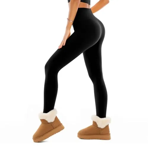 SINOPHANT Mallas Termicos Pantalones Mujer Invierno Negro LXL | Leggins Cintura Alta Pantalon Forro Pola Leggings Térmicos Deporte Forro Polar Ropa