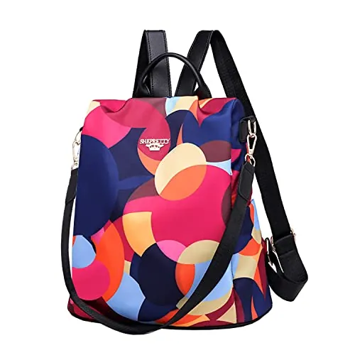 shepretty - Mochila impermeable para mujer, Mariposa Negro-4, 32 * 14 * 33cm, Práctico,Simple,Elegante
