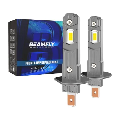 BEAMFLY H1 LED Bombilla 6500K Bombillas 110W 40000LM, 2 piezas