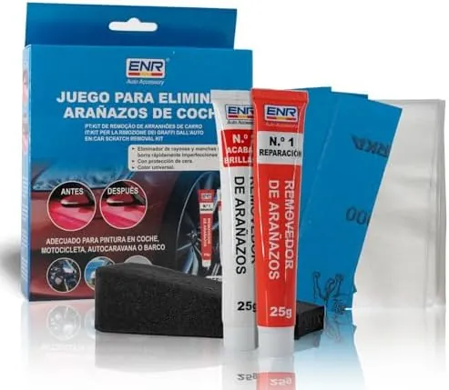 Reparador de arañazos,Pulimento Coche Arañazos,Aporta Brillo y Protección,Restos de Pintura y Manchas Persistentes,Fácil Aplicación,50g
