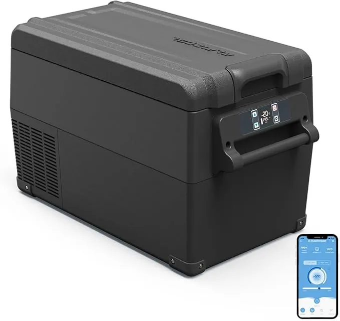 Alpicool NCF35 30,6L Nevera Portátil Eléctrica Refrigerador de Coche 12V 24V mini frigorífico CA 220v para Hogar, Camping, Viajes, Automóvil, 20ºC a 20ºC