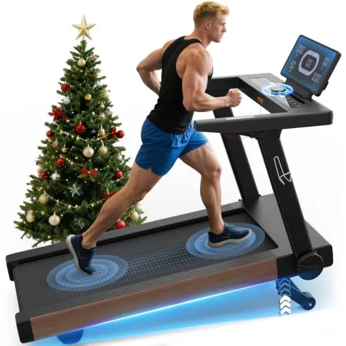 Cowmew Cinta de Correr 20% Inclinación 1-20km/h 7CV App-Compatible Máx180kg