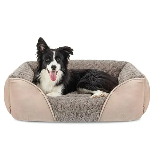 JOEJOY Cama Perro Mediana, Cama para Perros Lavable, 76x61x23cm