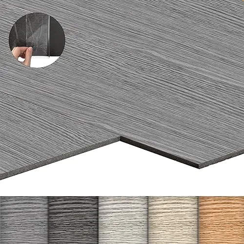 LZQ Revestimiento de suelo de vinilo autoadhesivo con efecto madera, 36 tablones de vinilo de 5,02 m², resistentes al desgaste y al agua, para salón, cocina, roble gris