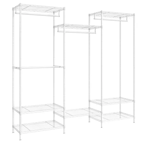 SONGMICS Burro para Ropa, Armario Portátil, 174 x 40 x 178 cm