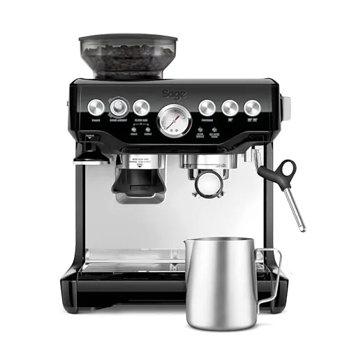 Sage Barista Express, Cafetera con Molinillo Integrado, Sésamo Negro