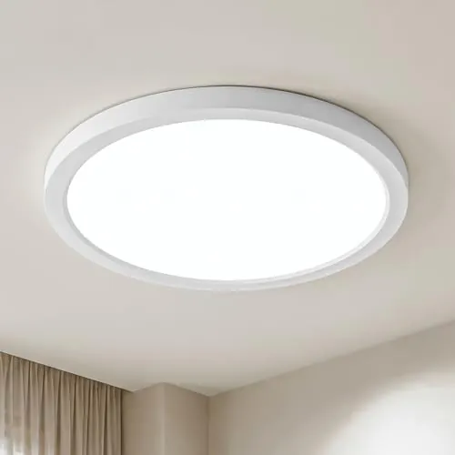 LQWELL Lámpara de techo LED Ultra Delgada Blanco 30cm 23W 6000K