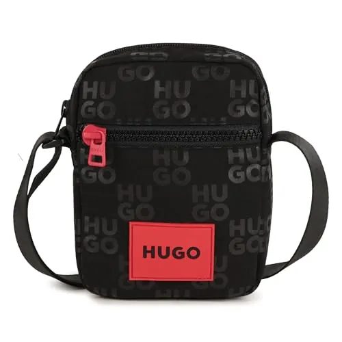 HUGO G00555 Bandolera para niño, Negro, Taille normale